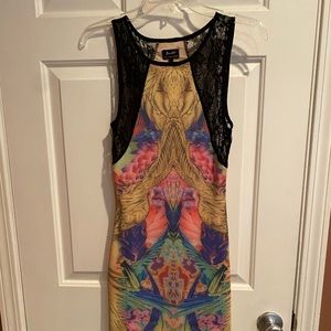 Bardot Aztec mini dress